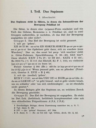 Supinum und Infinitiv im Hethitischen