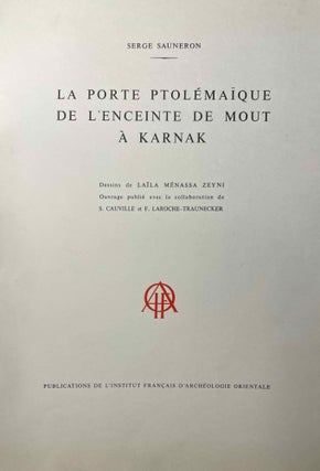 Item #M1491e La porte ptolémaïque de l'enceinte de Mout à Karnak. SAUNERON Serge