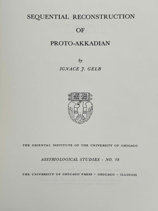 Sequential reconstruction of Proto-Akkadian
