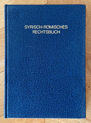 Syrisch-römisches Rechtsbuch aus dem fünften Jahrhundert