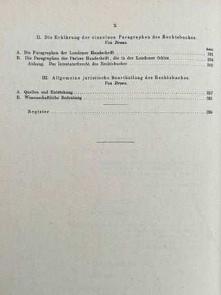 Syrisch-r&ouml;misches Rechtsbuch aus dem f&uuml;nften Jahrhundert