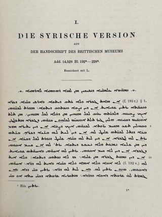 Syrisch-r&ouml;misches Rechtsbuch aus dem f&uuml;nften Jahrhundert