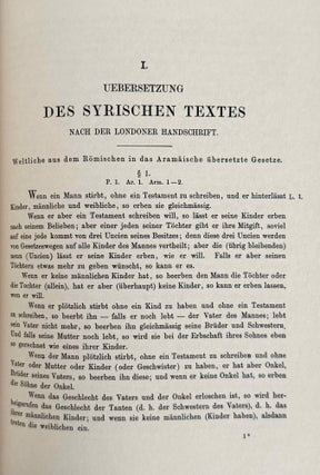 Syrisch-römisches Rechtsbuch aus dem fünften Jahrhundert