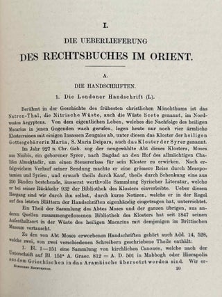 Syrisch-r&ouml;misches Rechtsbuch aus dem f&uuml;nften Jahrhundert