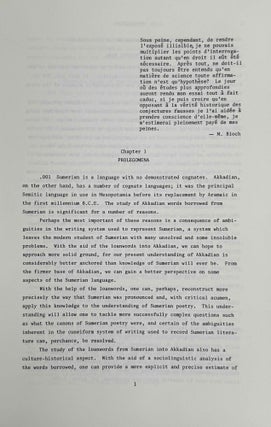 The Sumerian loanwords in Old-Babylonian Akkadian. Vol. 1: Prolegomena and evidence.