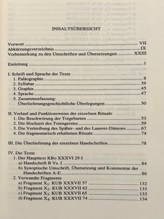 Akkadische Rituale aus Hattusa. Die Sammeltafel K Bo XXXVI 29 und verwandte Fragmente.