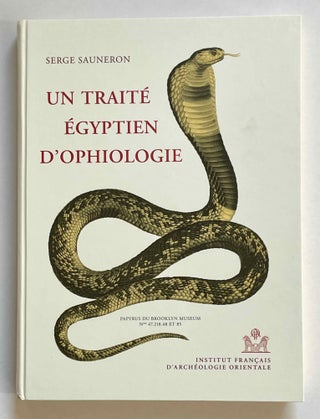 Item #M1495j Un traité égyptien d'ophiologie. SAUNERON Serge[newline]M1495j-00.jpeg