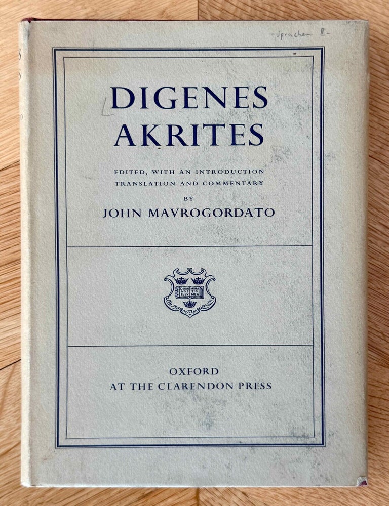 Item #M14982 Digenes Akrites. MAVROGORDATO John.[newline]M14982-00.jpeg