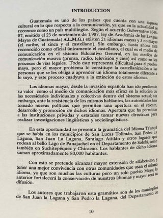 Gram&aacute;tica del idioma tz'utujil