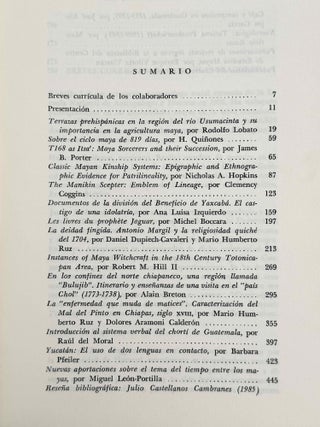 Estudios de cultura maya. Vol. XVII (1988).