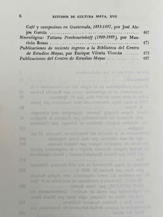 Estudios de cultura maya. Vol. XVII (1988).