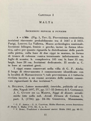 Le iscrizioni fenicie e puniche delle coloni in Occidente. Lavoro eseguito con contributo del C.N.R.