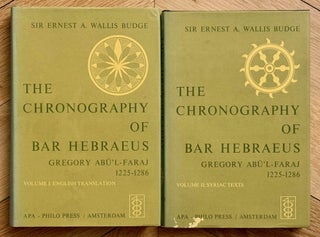 Item #M15030 The chronography of Gregory Abû'l Faraj, the son of Aaron, the Hebrew...