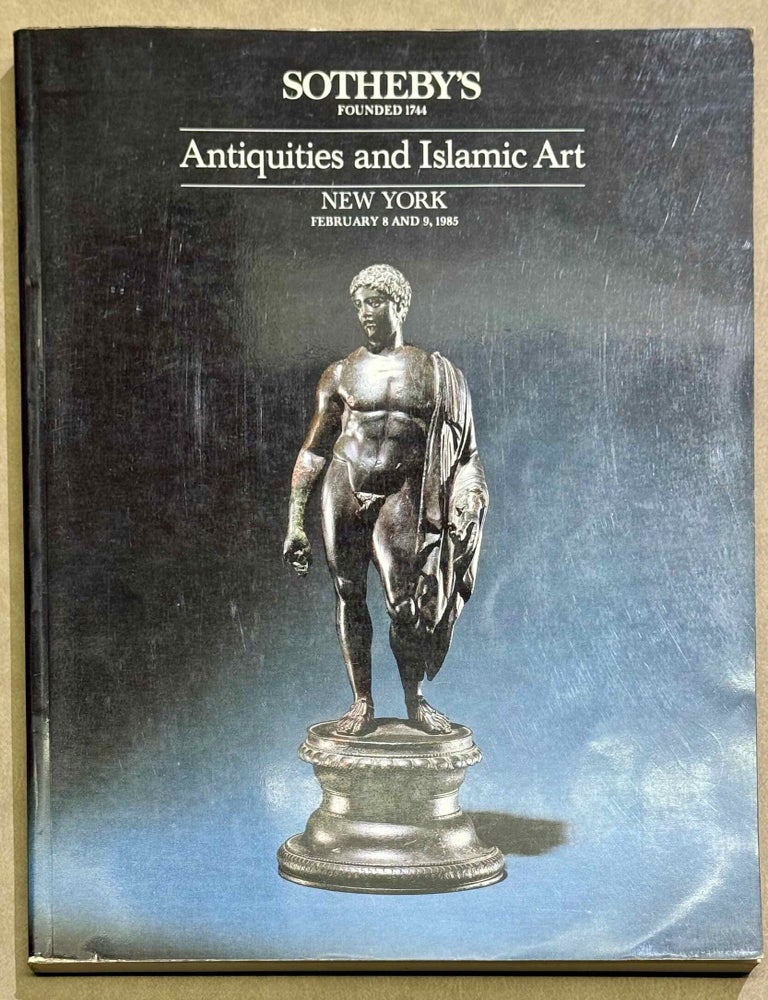 Item #M15042 Sotheby's. Antiquities (Egyptian, Greek, Etruscan, Roman and Western Asiatic) and Islamic Art. Auction, New York, February 8 and 9, 1985. AAB - Catalogue auction.