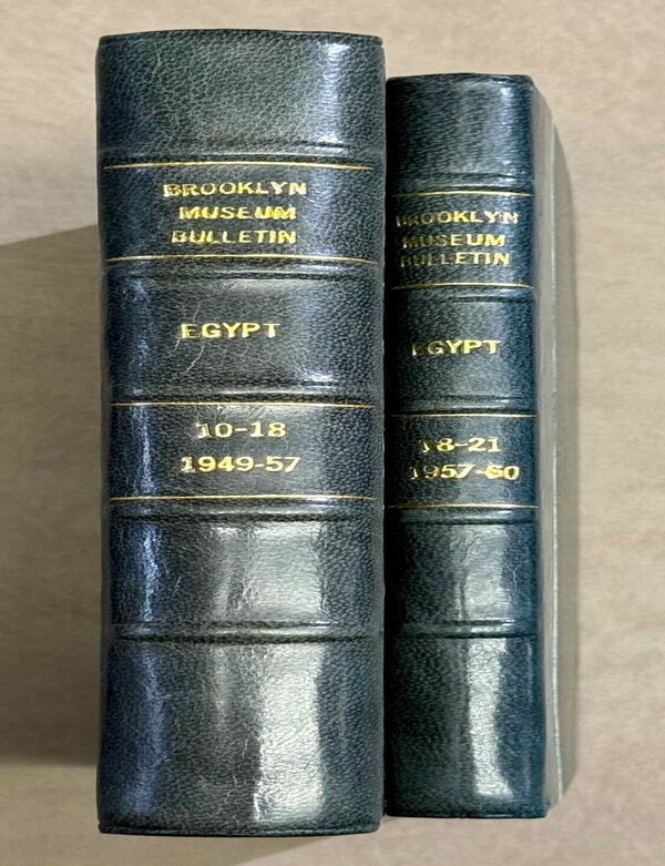 Item #M15055 Bulletin of the Brooklyn Museum. EGYPT in issues 10 to 21. 2 volumes. AAE - Journal - Set.