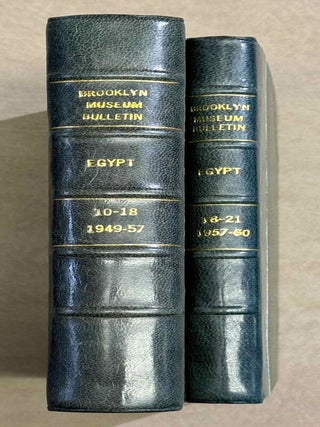 Item #M15055 Bulletin of the Brooklyn Museum. EGYPT in issues 10 to 21. 2 volumes. AAE - Journal...