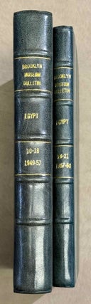 Item #M15055 Bulletin of the Brooklyn Museum. EGYPT in issues 10 to 21. 2 volumes. AAE - Journal...