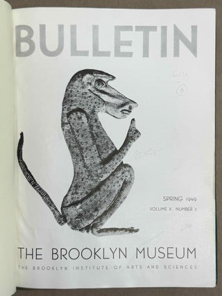 Bulletin of the Brooklyn Museum. EGYPT in issues 10 to 21. 2 volumes.