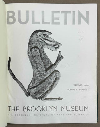 Bulletin of the Brooklyn Museum. EGYPT in issues 10 to 21. 2 volumes.