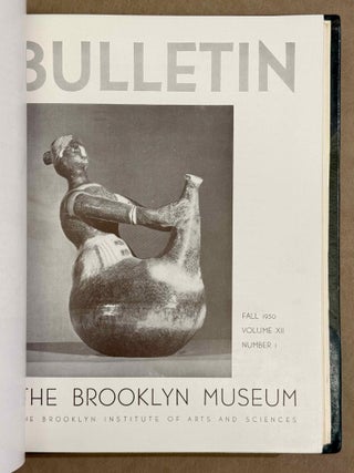 Bulletin of the Brooklyn Museum. EGYPT in issues 10 to 21. 2 volumes.