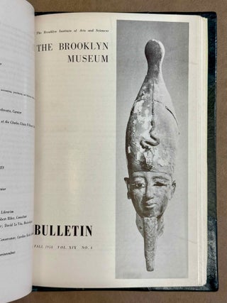 Bulletin of the Brooklyn Museum. EGYPT in issues 10 to 21. 2 volumes.