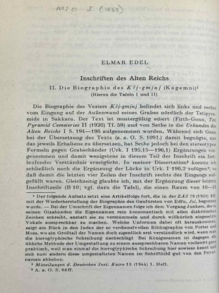 Mitteilungen des Instituts f&uuml;r Orientforschung, vol. 1 (1953) to 15 (1969). Set of 53 articles, which are all those related to EGYPT. Mostly in XEROX.