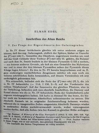 Mitteilungen des Instituts f&uuml;r Orientforschung, vol. 1 (1953) to 15 (1969). Set of 53 articles, which are all those related to EGYPT. Mostly in XEROX.