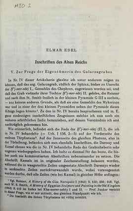 Mitteilungen des Instituts für Orientforschung, vol. 1 (1953) to 15 (1969). Set of 53 articles, which are all those related to EGYPT. Mostly in XEROX.