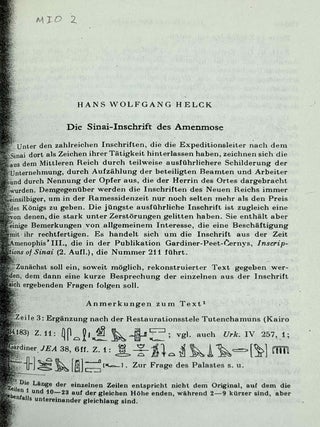 Mitteilungen des Instituts f&uuml;r Orientforschung, vol. 1 (1953) to 15 (1969). Set of 53 articles, which are all those related to EGYPT. Mostly in XEROX.