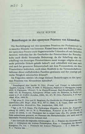 Mitteilungen des Instituts für Orientforschung, vol. 1 (1953) to 15 (1969). Set of 53 articles, which are all those related to EGYPT. Mostly in XEROX.