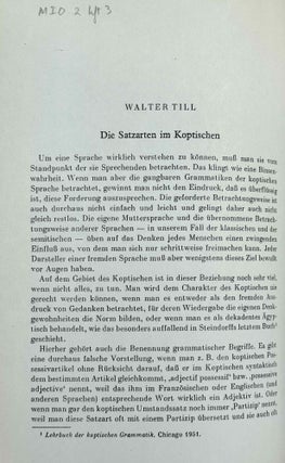 Mitteilungen des Instituts für Orientforschung, vol. 1 (1953) to 15 (1969). Set of 53 articles, which are all those related to EGYPT. Mostly in XEROX.