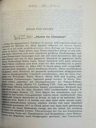 Mitteilungen des Instituts f&uuml;r Orientforschung, vol. 1 (1953) to 15 (1969). Set of 53 articles, which are all those related to EGYPT. Mostly in XEROX.