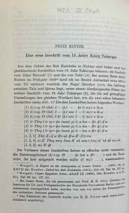 Mitteilungen des Instituts für Orientforschung, vol. 1 (1953) to 15 (1969). Set of 53 articles, which are all those related to EGYPT. Mostly in XEROX.