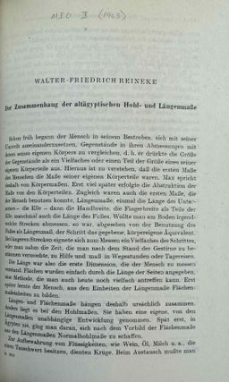 Mitteilungen des Instituts für Orientforschung, vol. 1 (1953) to 15 (1969). Set of 53 articles, which are all those related to EGYPT. Mostly in XEROX.