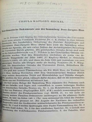 Mitteilungen des Instituts für Orientforschung, vol. 1 (1953) to 15 (1969). Set of 53 articles, which are all those related to EGYPT. Mostly in XEROX.