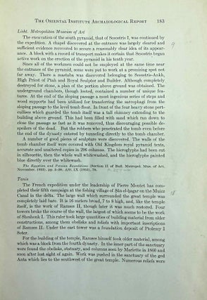 The Oriental Institute Archaeological Report on the near East (1934-1941)