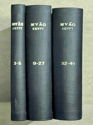 Item #M15059 Set of 14 issues of the Mitteilungen der Vorderasiatischen Gesellschaft, two of...