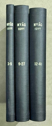 Item #M15059 Set of 14 issues of the Mitteilungen der Vorderasiatischen Gesellschaft, two of...