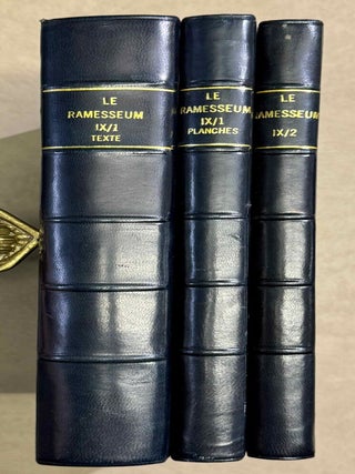 Item #M15061 Le Ramesseum. Les piliers "Osiriaques". Tomes IX-1 & IX-2 (complete...