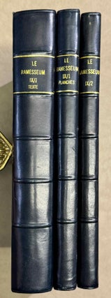 Item #M15061 Le Ramesseum. Les piliers "Osiriaques". Tomes IX-1 & IX-2 (complete...