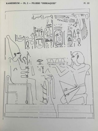 Le Ramesseum. Les piliers "Osiriaques". Tomes IX-1 & IX-2 (complete set)