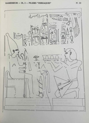 Le Ramesseum. Les piliers "Osiriaques". Tomes IX-1 & IX-2 (complete set)
