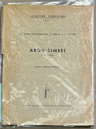 Item #M15064 Abou-Simbel. Petit temple. Textes hi&eacute;roglyphiques. DESROCHES-NOBLECOURT Christianne...