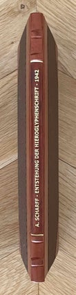 Item #M1511 Archäologische Beiträge zur Frage der Entstehung der Hieroglyphenschrift. SCHARFF...