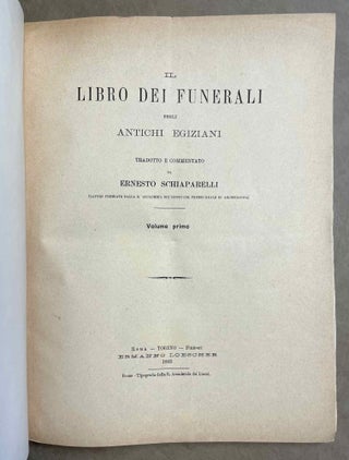 Il libro dei funerali degli antichi Egiziani. Volume primo.[newline]M1524b-01.jpeg