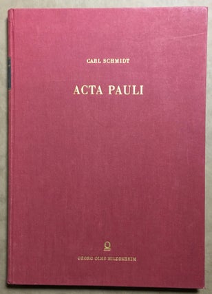 Acta Pauli aus der Heidelberger Koptischen Papyrushandschrift Nr. 1. Band I: Übersetzung, Untersuchungen und koptischer Text. Band II: Tafelband (complete set)[newline]M1526a-08.jpg