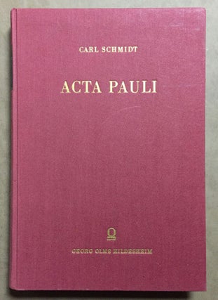 Item #M1526a Acta Pauli aus der Heidelberger Koptischen Papyrushandschrift Nr. 1. Band I:...[newline]M1526a.jpg