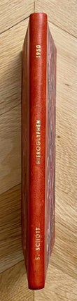 Item #M1534b Hieroglyphen - Untersuchungen zum Ursprung der Schrift. SCHOTT Siegfried