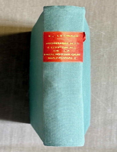 Item #M1536a Les monuments &eacute;gyptiens de la Biblioth&egrave;que Nationale (cabinet des m&eacute;dailles et antiques). LEDRAIN Eug&egrave;ne.[newline]M1536a-00.jpeg