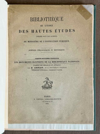 Les monuments &eacute;gyptiens de la Biblioth&egrave;que Nationale (cabinet des m&eacute;dailles et antiques)[newline]M1536a-02.jpeg